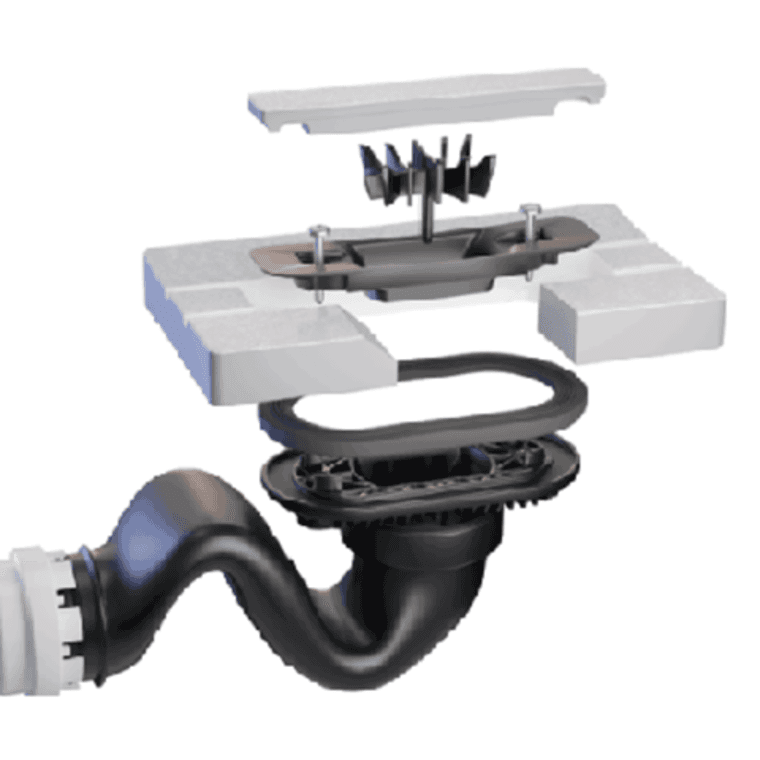 Unikalna konstrukcja syfonu do brodzików Geberit Sestra Unikalna konstrukcja syfonu do brodzików Geberit Sestra