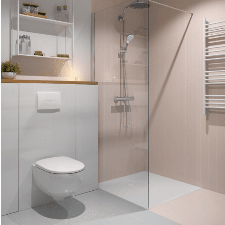 łazienka na wynajem z serią łazienkową Geberit Compact łazienka na wynajem z serią łazienkową Geberit Compact