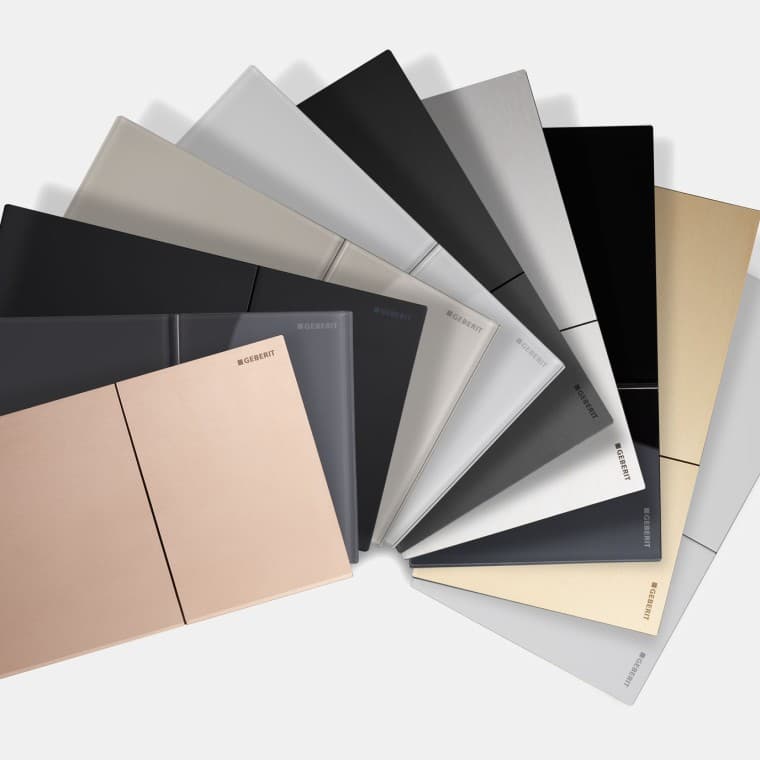 Geberit przyciski Sigma70 – różne opcje materiałowe i kolorystyczne Geberit przyciski Sigma70 – różne opcje materiałowe i kolorystyczne