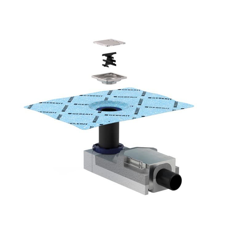 Zestaw montażowy do wpustu podłogowego pod prysznic Geberit Zestaw montażowy do wpustu podłogowego pod prysznic Geberit