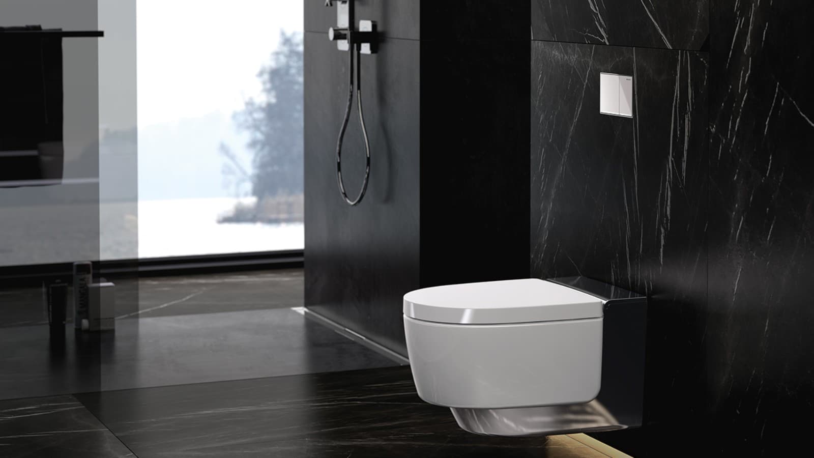 Shower toilet Geberit AquaClean Mera Comfort for optimal cleansing of the genital area Shower toilet Geberit AquaClean Mera Comfort for optimal cleansing of the genital area