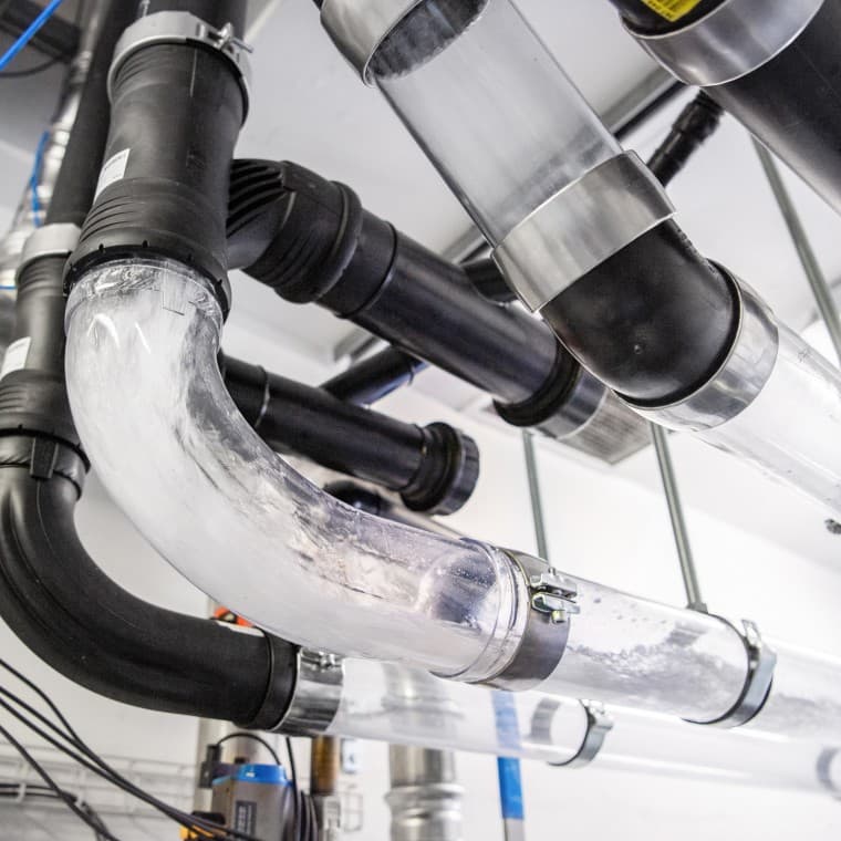 Wieża odpływowa Geberit w Jona w Szwajcarii Wieża odpływowa Geberit w Jona w Szwajcarii