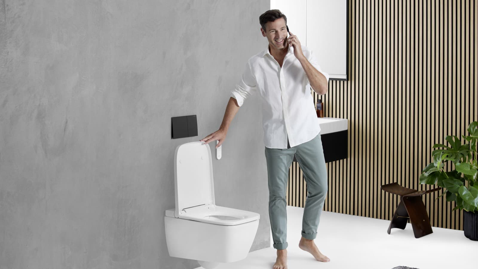 Geberit AquaClean Sela w wersji kwadratowej z Sigma70 Geberit AquaClean Sela w wersji kwadratowej z Sigma70