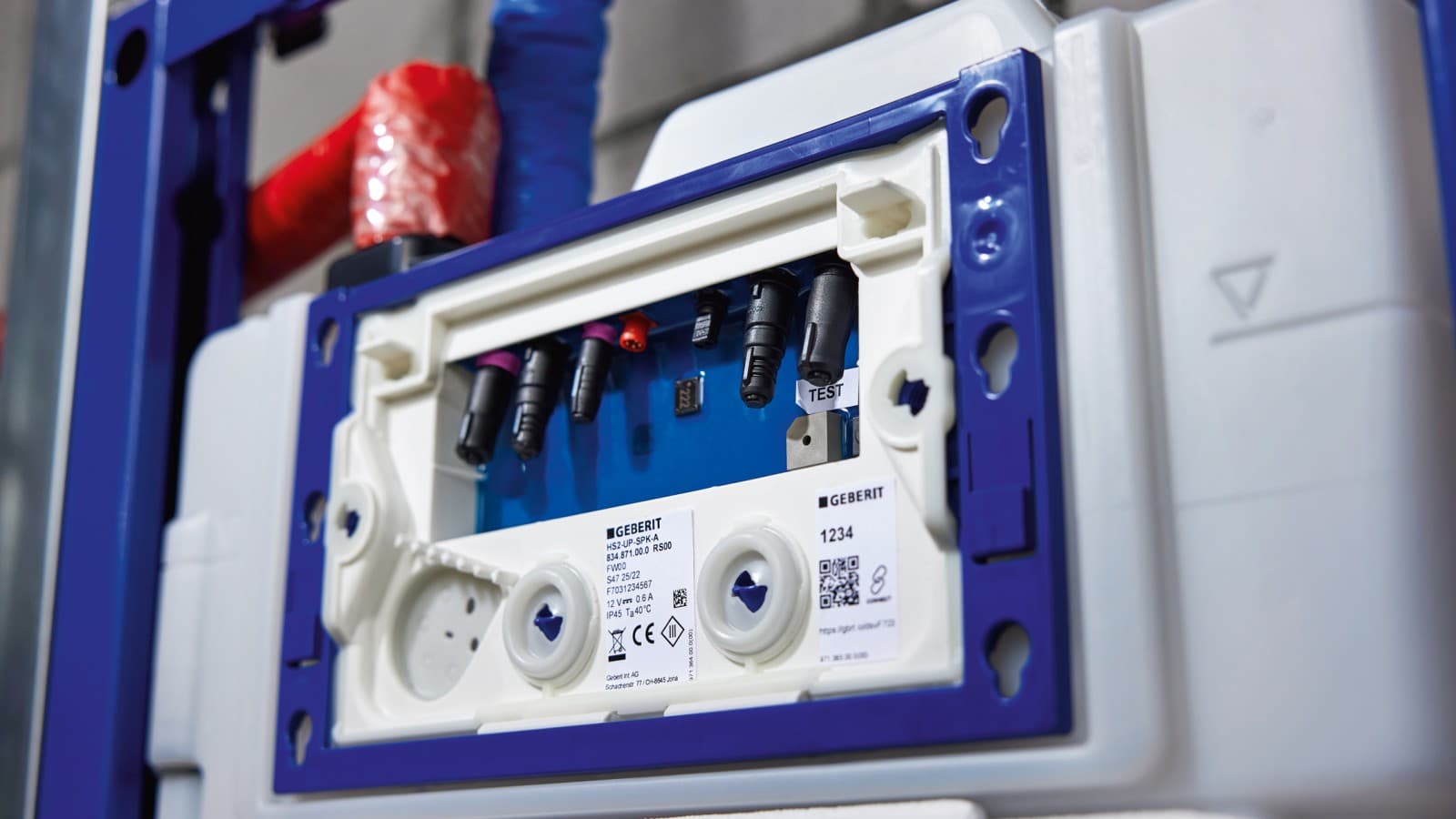 Spłukiwanie higieniczne Geberit HS50 w spłuczce podtynkowej Spłukiwanie higieniczne Geberit HS50 w spłuczce podtynkowej