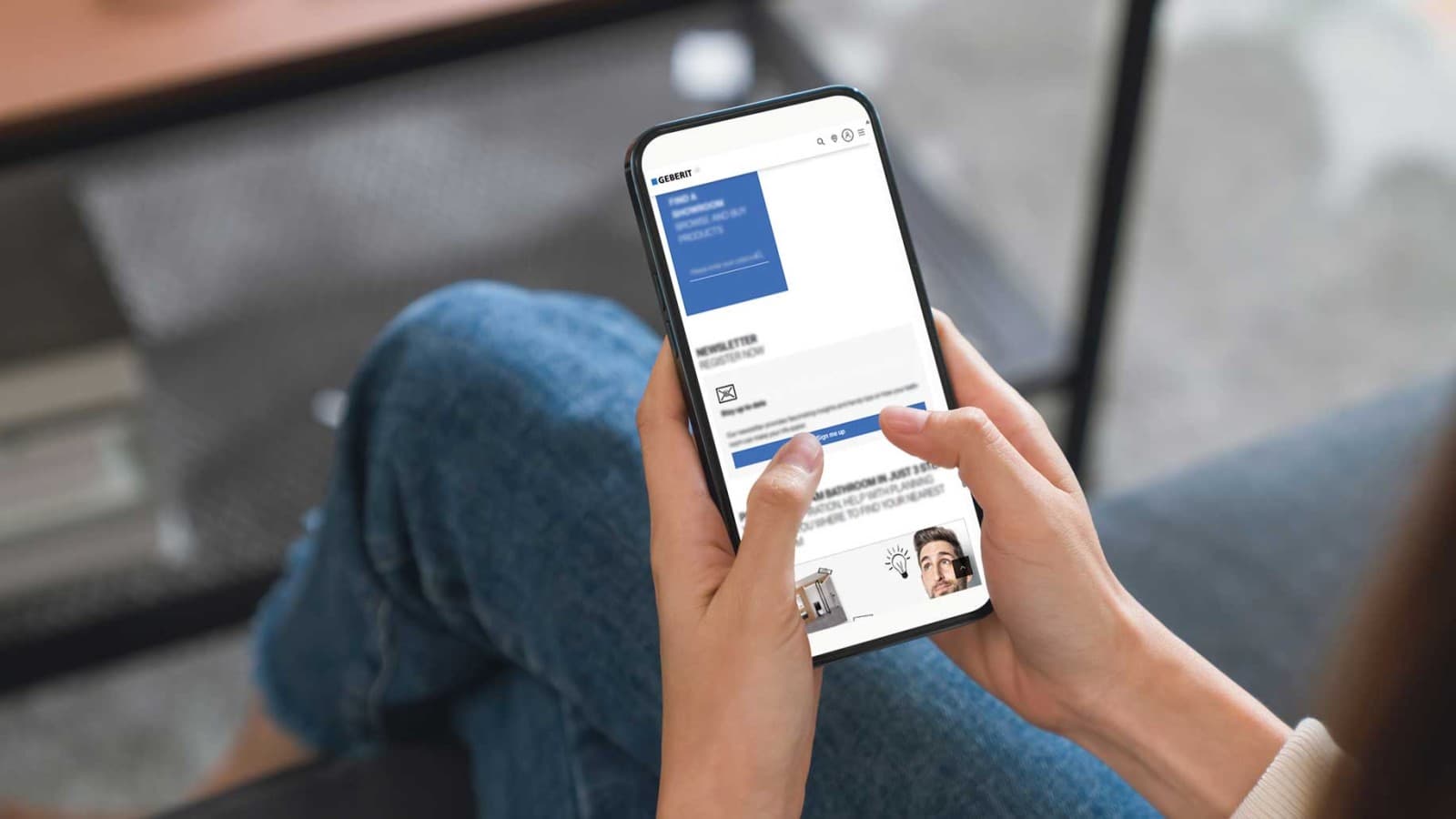 Rejestracja do newslettera Geberit dla klientów końcowych