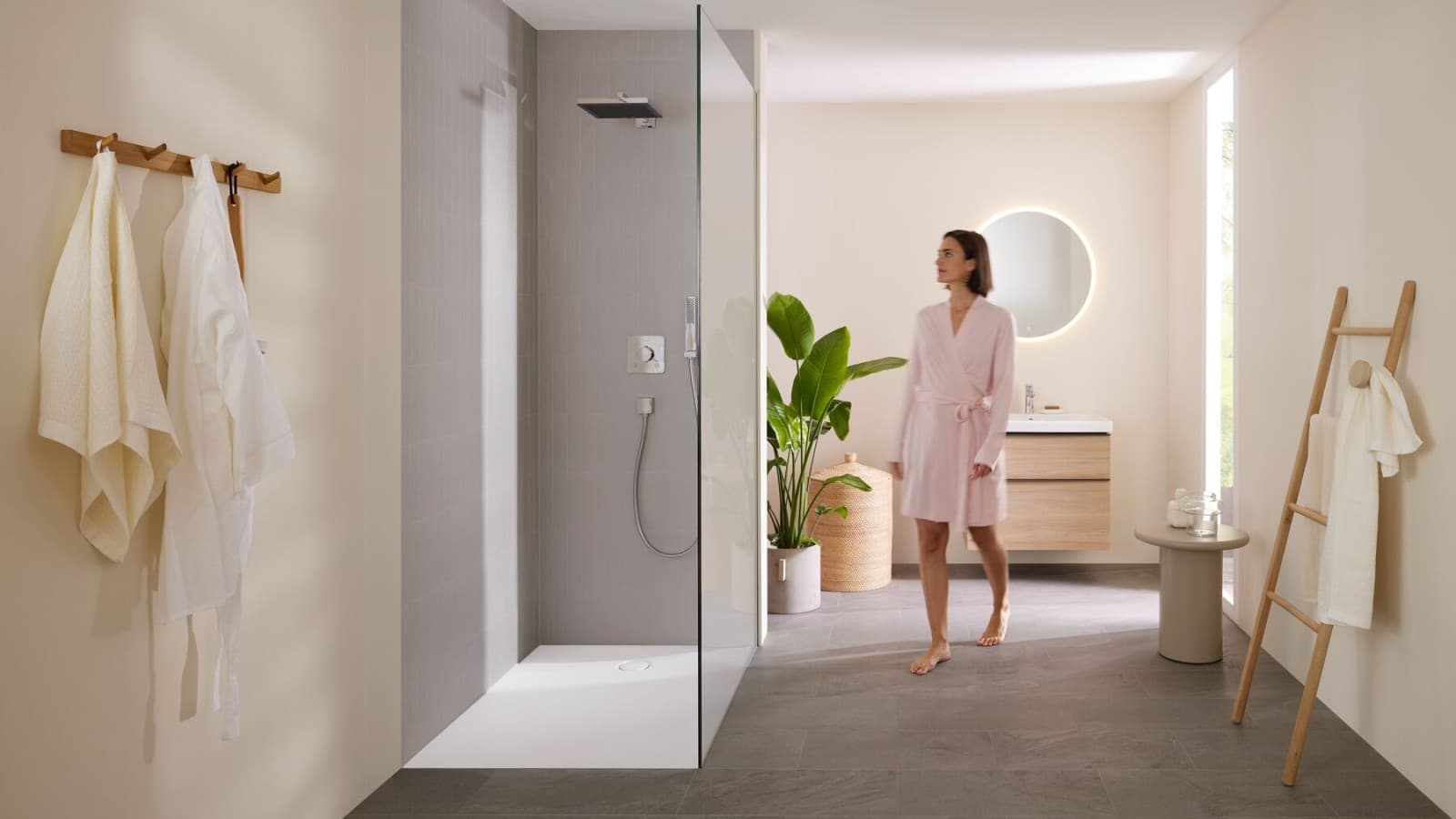 Łazienka Geberit z brodzikiem CleanFloor 30 Łazienka Geberit z brodzikiem CleanFloor 30