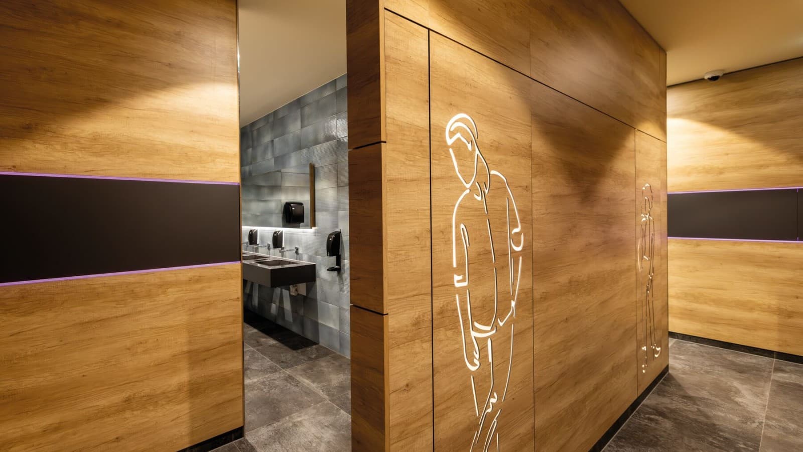 Wejście do męskiej toalety Wejście do męskiej toalety