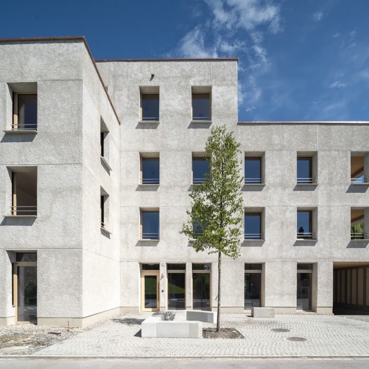 Materiały opracowane we własnym zakresie, takie jak beton konopny Cancret, są wykorzystywane w projekcie Widnau. (© Openly / Jens Ellensohn) Materiały opracowane we własnym zakresie, takie jak beton konopny Cancret, są wykorzystywane w projekcie Widnau. (© Openly / Jens Ellensohn)