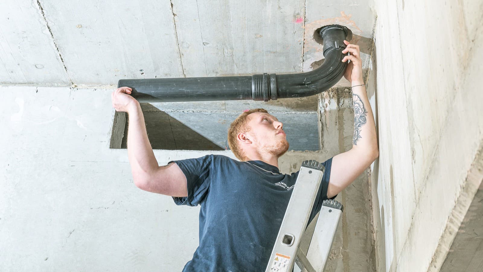 Przepust przez strop z technologią SuperTube bez konieczności wykonywania obejścia Przepust przez strop z technologią SuperTube bez konieczności wykonywania obejścia