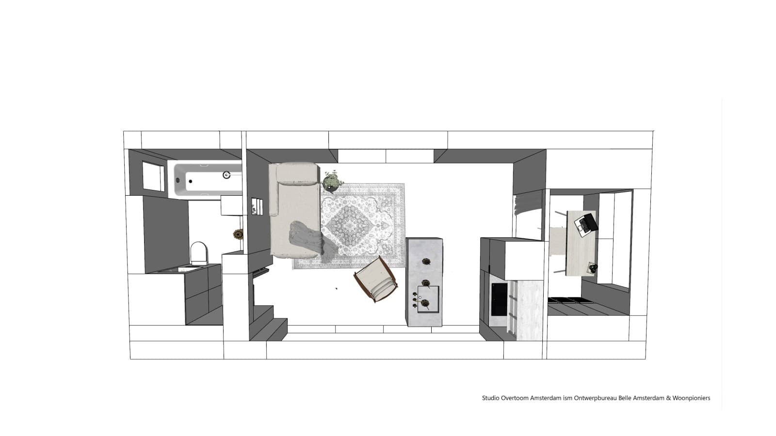 Ilustracja Tiny House (© Woonpioniers) Ilustracja Tiny House (© Woonpioniers)