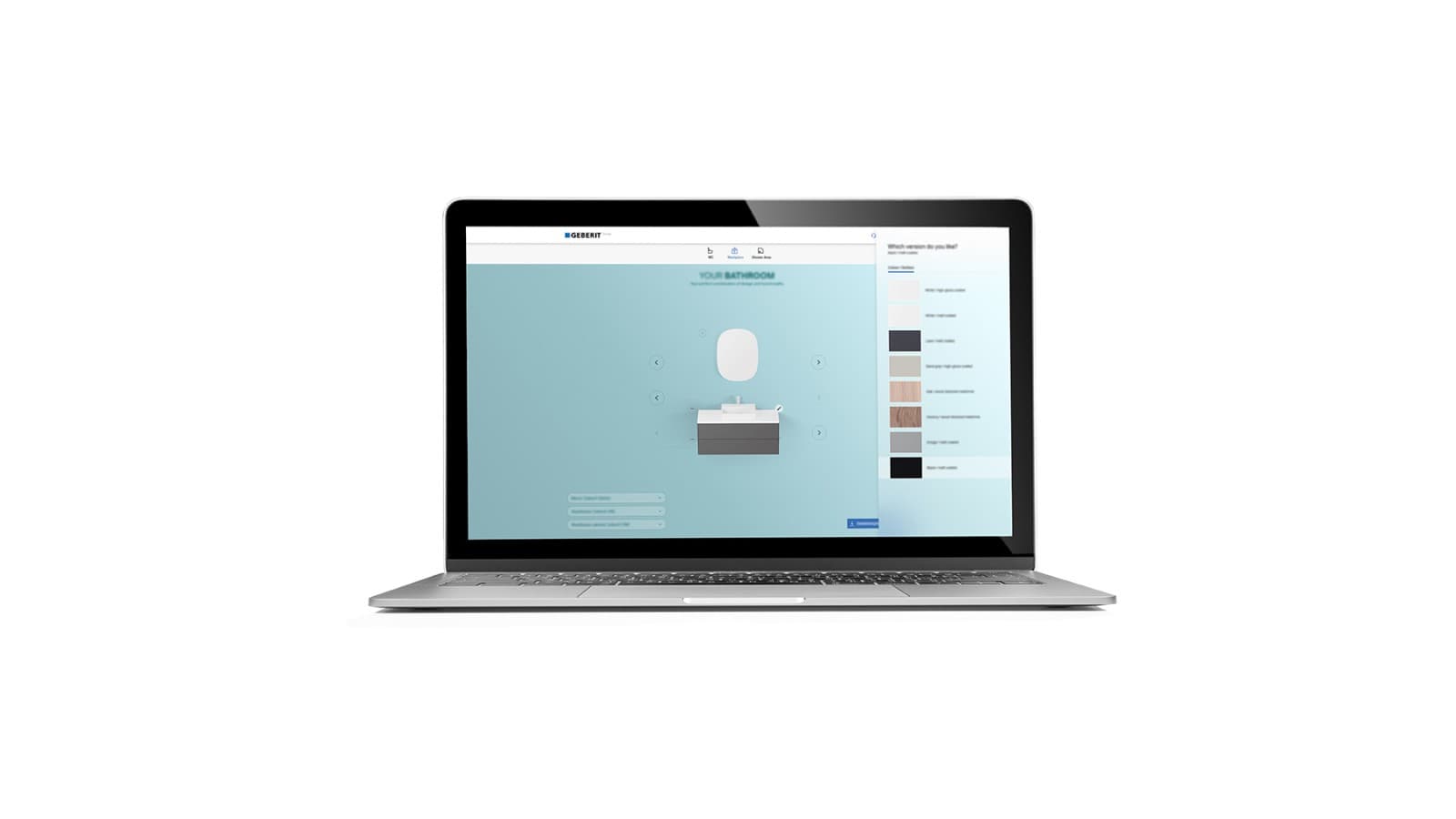 Wybierz lustro, meble łazienkowe oraz szafkę pod umywalkę w Product Finder Geberit Wybierz lustro, meble łazienkowe oraz szafkę pod umywalkę w Product Finder Geberit