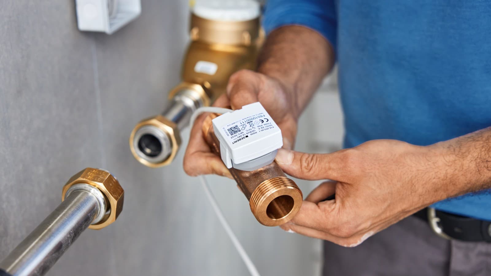 Czujnik temperatury i przepływu objętościowego Geberit dla GEBUS Czujnik temperatury i przepływu objętościowego Geberit dla GEBUS