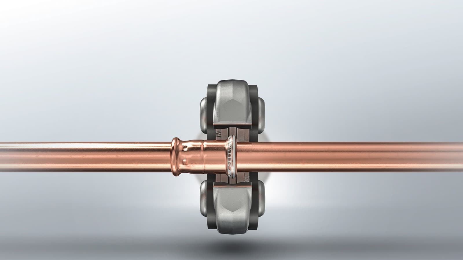 Kształtka Geberit Mapress Kupfer z białym wskaźnikiem zaciśnięcia Kształtka Geberit Mapress Kupfer z białym wskaźnikiem zaciśnięcia