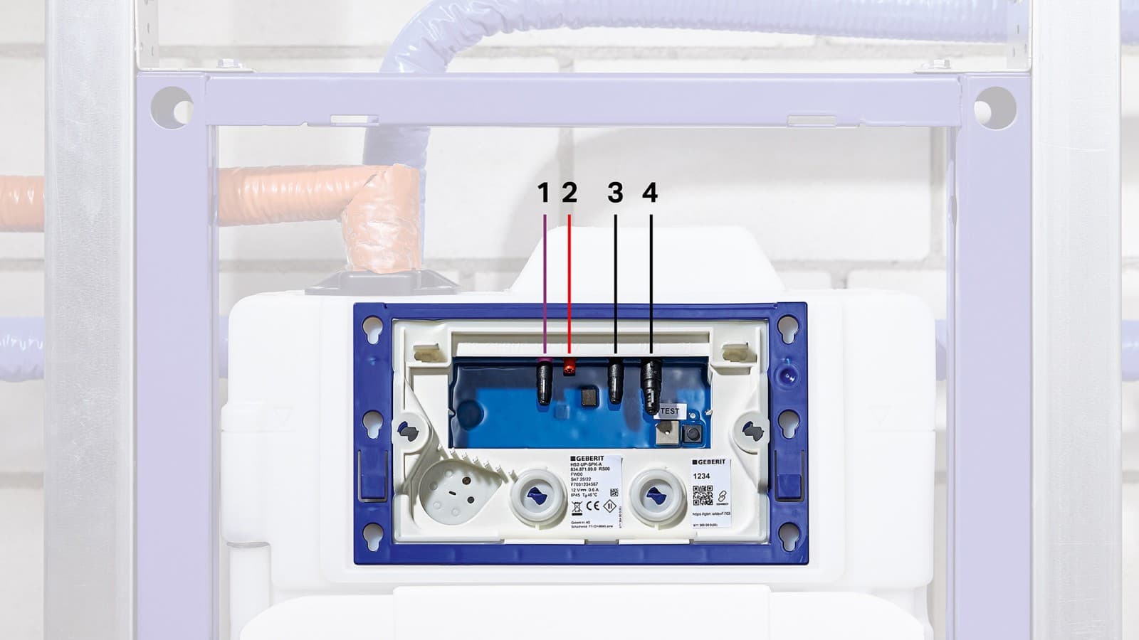 Spłuczka podtynkowa z higieniczną jednostką spłukującą HS30 (© Geberit) Spłuczka podtynkowa z higieniczną jednostką spłukującą HS30 (© Geberit)