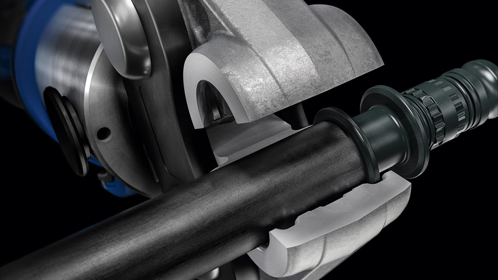 Szczęka zaciskowa z rurą Mepla Szczęka zaciskowa z rurą Mepla